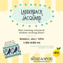 Load image into Gallery viewer, Class - Knitting Techniques: Ladderback Jacquard Colorwork