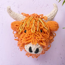 Load image into Gallery viewer, Faux Taxidermy Knit Kit - Highland Cow
