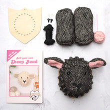 Load image into Gallery viewer, Faux Taxidermy Knit Kit - Black Sheep

