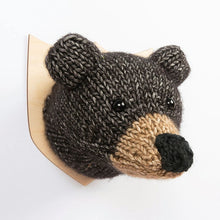 Load image into Gallery viewer, Faux Taxidermy Knit Kit - Black Bear
