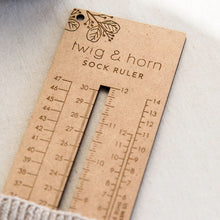 Load image into Gallery viewer, Twig &amp; Horn Sock Ruler
