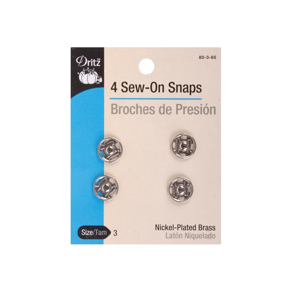 Sew-On Snaps Size 3 (1/2