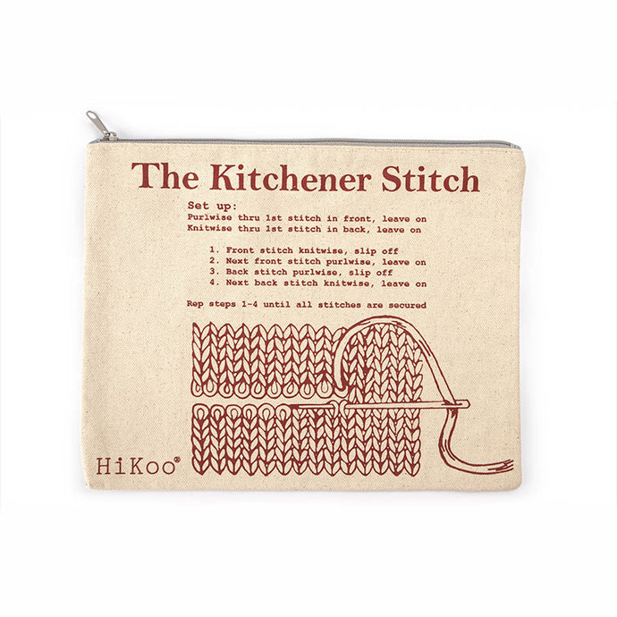 Kitchener Stitch Zipper Pouch