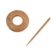 Load image into Gallery viewer, Handcrafted Mango Wood Shawl Pin
