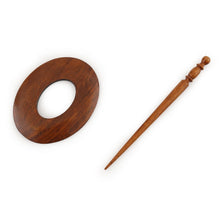 Load image into Gallery viewer, Handcrafted Rosewood Shawl Pin
