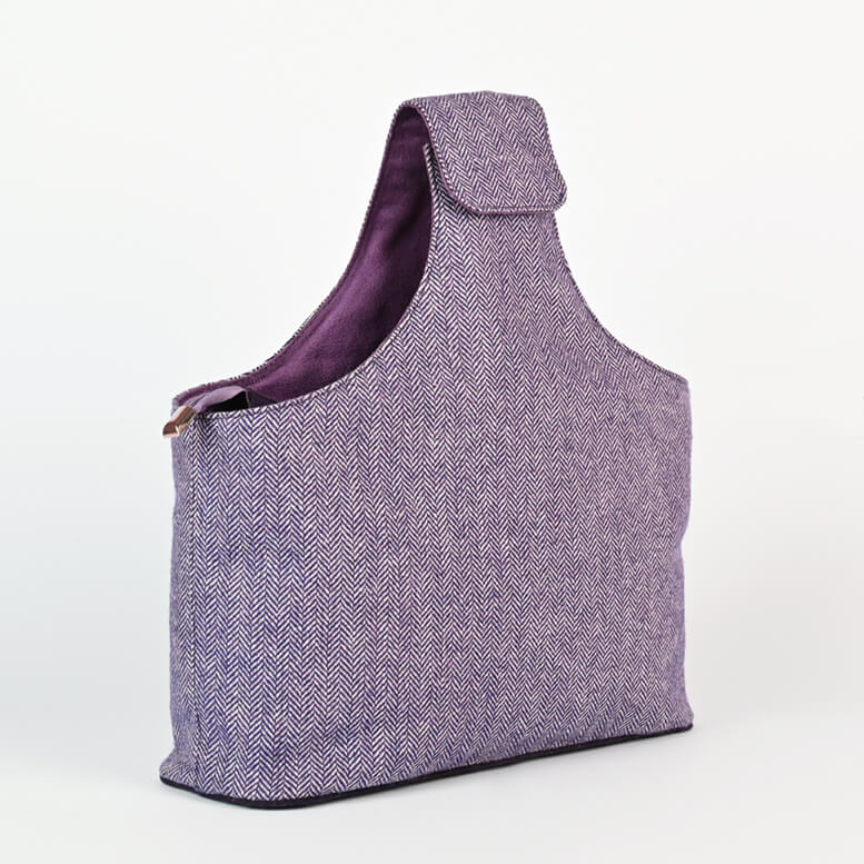 KnitPro Snug (Purple Tweed) Wrist Bag