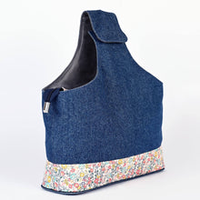 Load image into Gallery viewer, KnitPro Bloom (Denim) Wrist Bag
